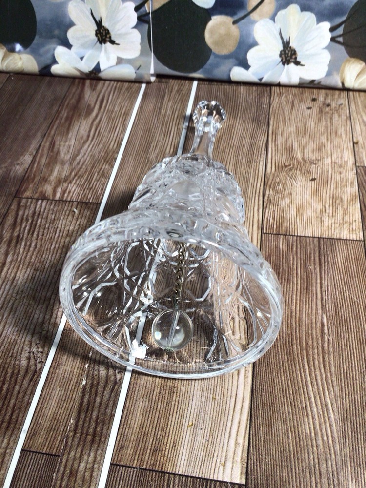 Vintage Crystal Glass Dinner Bell