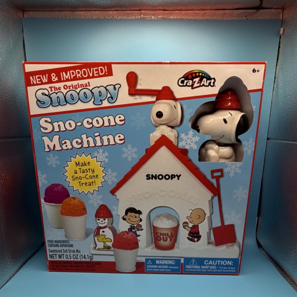 Cra-Z-Art Snoopy Sno-cone Machine Peanuts