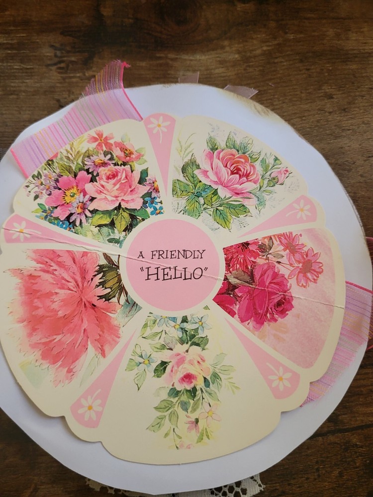 Antique Round Floral Journal
