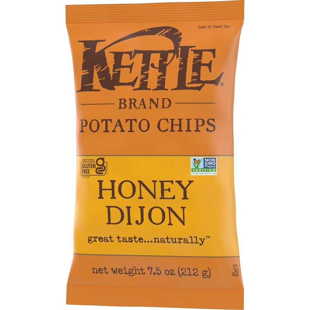 Kettle Brand Potato Chips Honey Dijon, 7.5 Oz