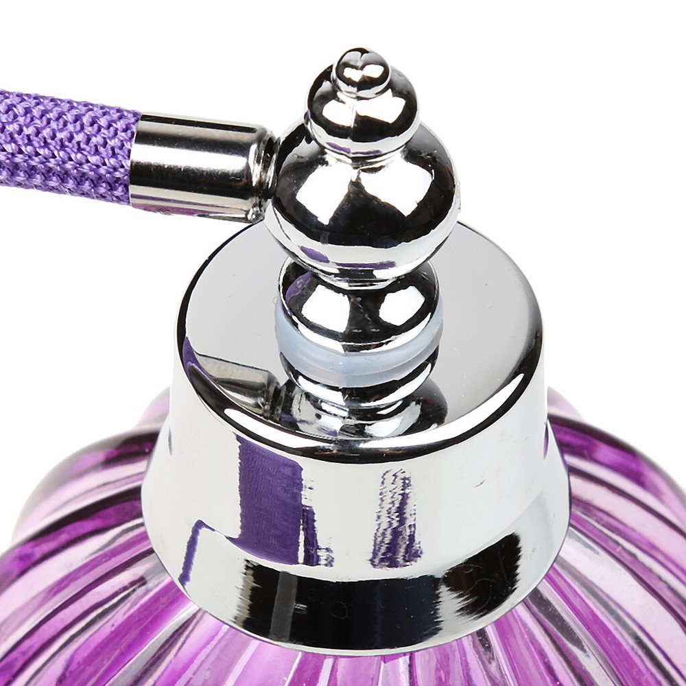 100ml Refillable Glass Perfume Pump Bottle Scent Container with Tassels