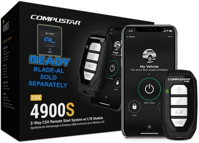 S 4-Button 2-Way, 3000' Remote Start System w/Drone X1LTE
