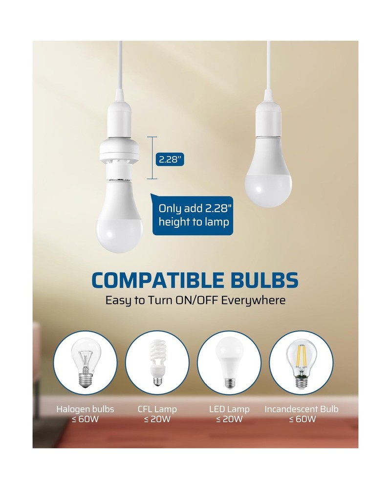 DEWENWILS Remote Control Light Socket, Remote Control Light Bulbs, Wireless L...