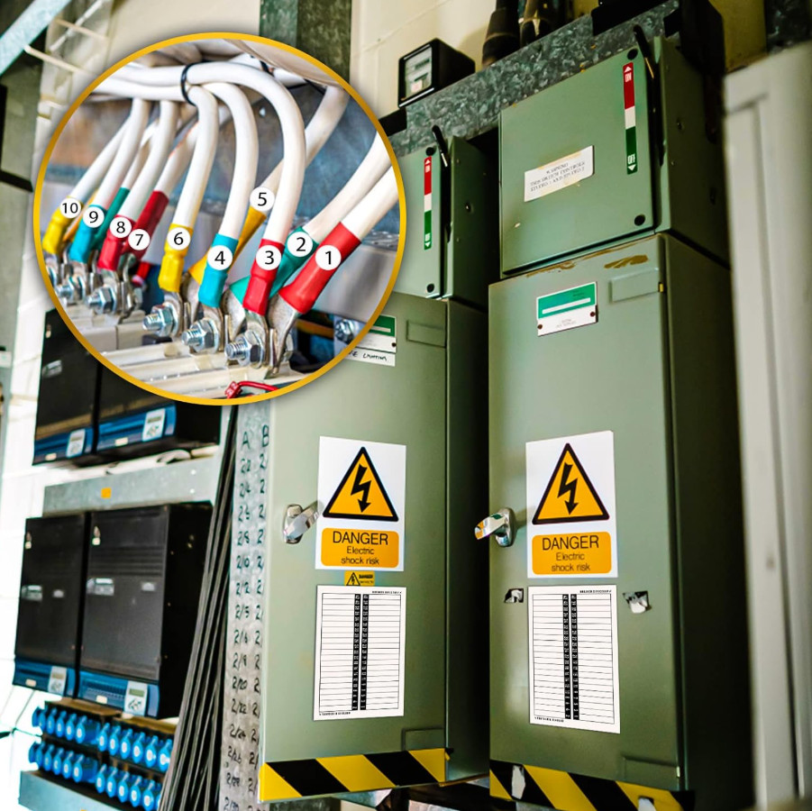 Breaker Panel Labels Electrical Electric Box Sticker Number Breaker Panel Label.
