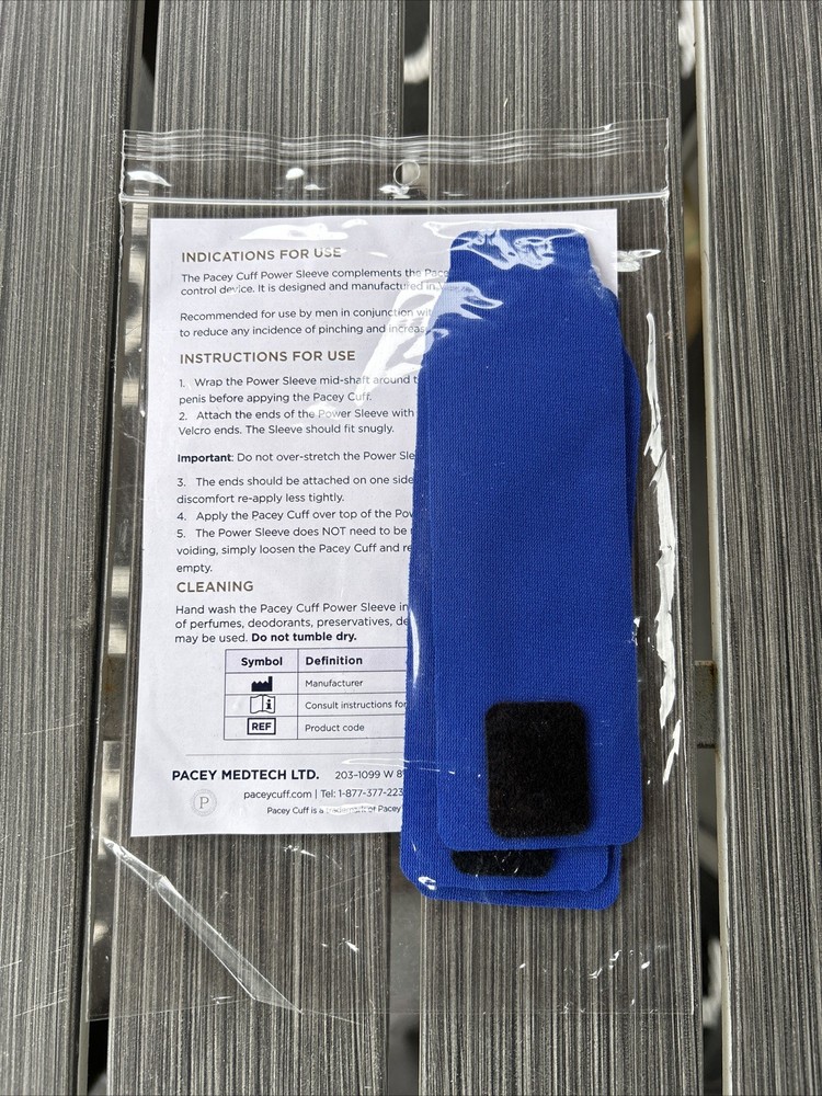 Pacey Cuff Power Sleeve (3 pack) for use with Pacey Cuff Size Large