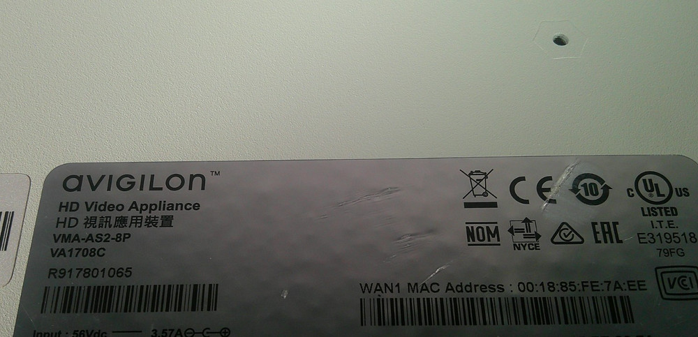 AVIGILON VMA-AS2-8P4-NA USED
