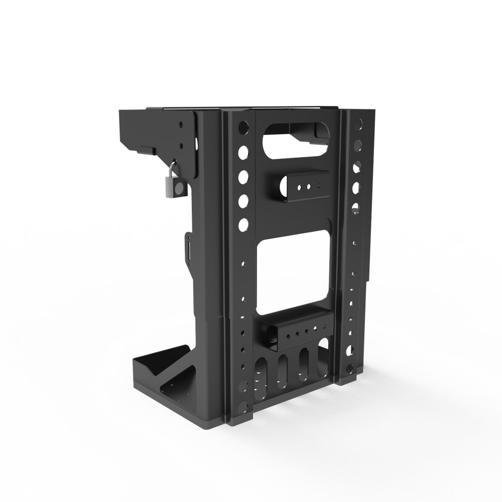 Adjustable Backpack Blower Sprayer Rack for Open & Enclosed Landscape Trailer