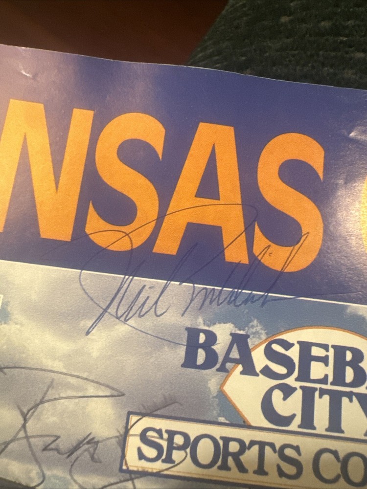 Autographed 1991 Spring Training Souvenir Program Kansas City Royals