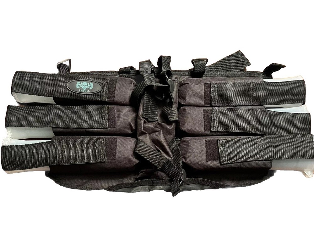 3 Skull - Paintball Harness Waist Strap 6 Pack