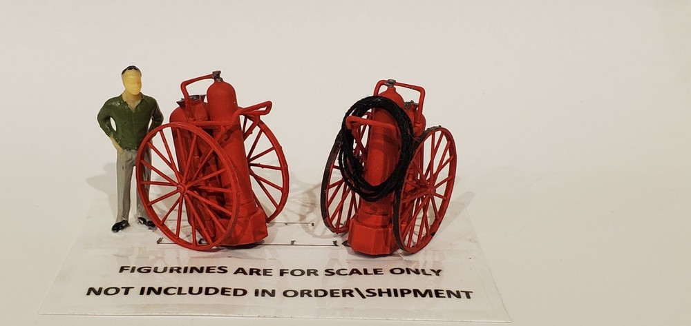 O Scale Fire Extinguisher - 1:48 Scale Dolley Fire Extinguisher