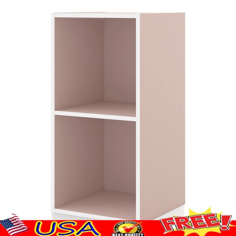 Stackable Cube Storage Shelves Modern Bookcase Organizer Office Kids Room New