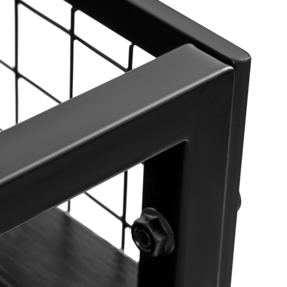 Black Desktop Bookshelf, 2-Tier Desktop Storage Rack, Desktop Storage Shelf