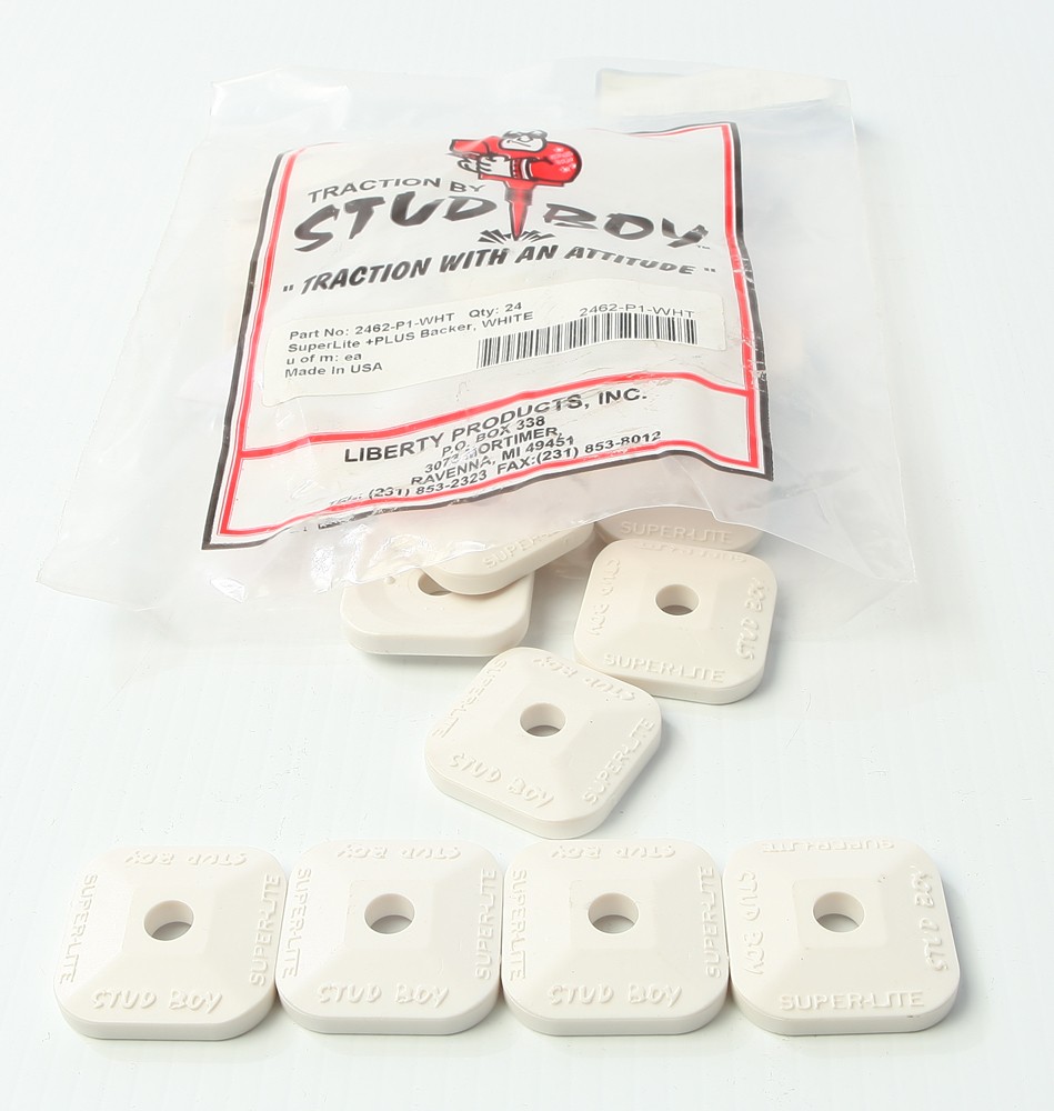 Stud Boy Super-Lite Plus Backers White 24/Pk Tracks