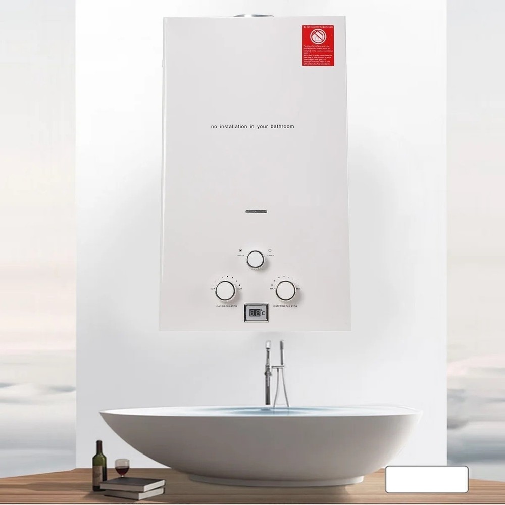 LPG Hot Water Heater Propane Gas Tankless Instant Boiler Shower Kit Portable UK