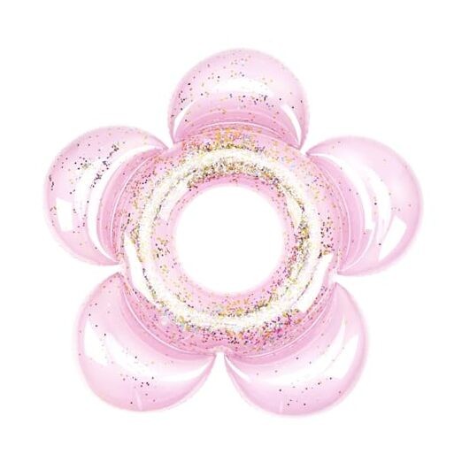 Pool Floats for Adults, Large Floats Inflatable D Flower Ring Float-Light Pink