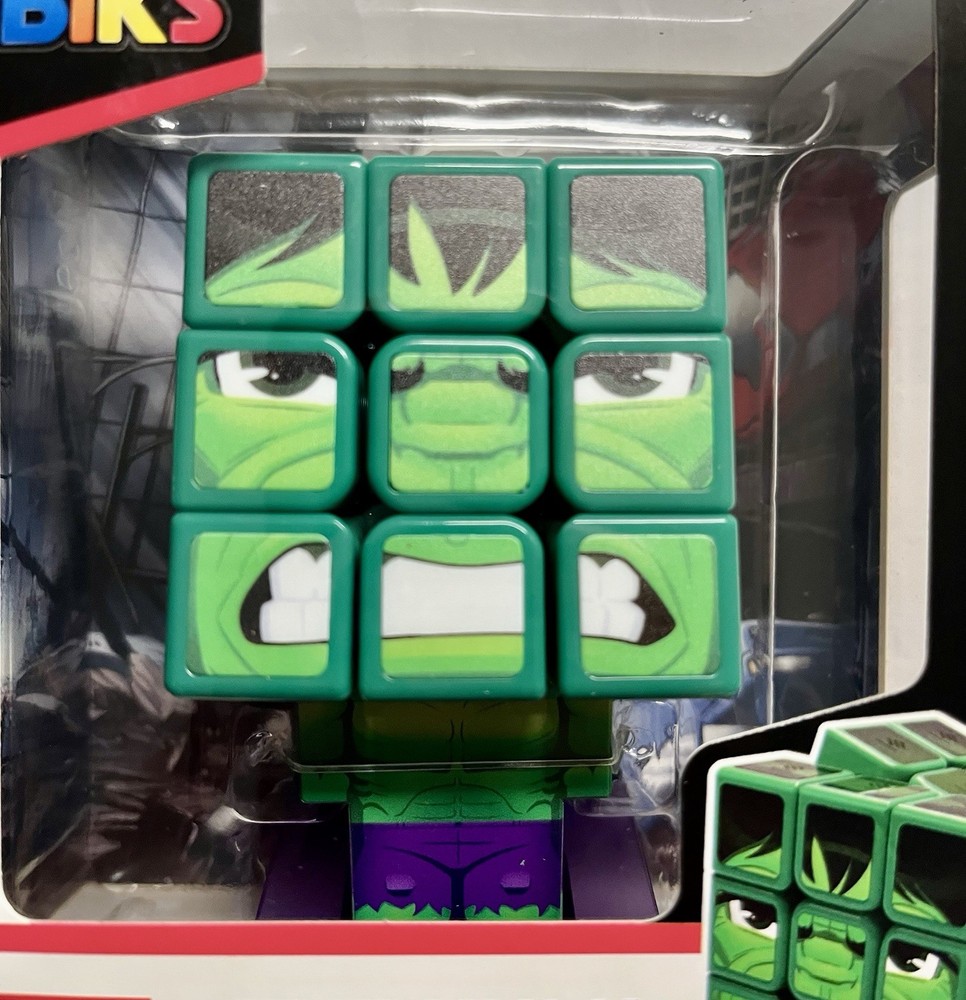 Rubik’s Cube Marvel The Hulk Cuber Solvable Puzzle Rubik's Cube With Stand