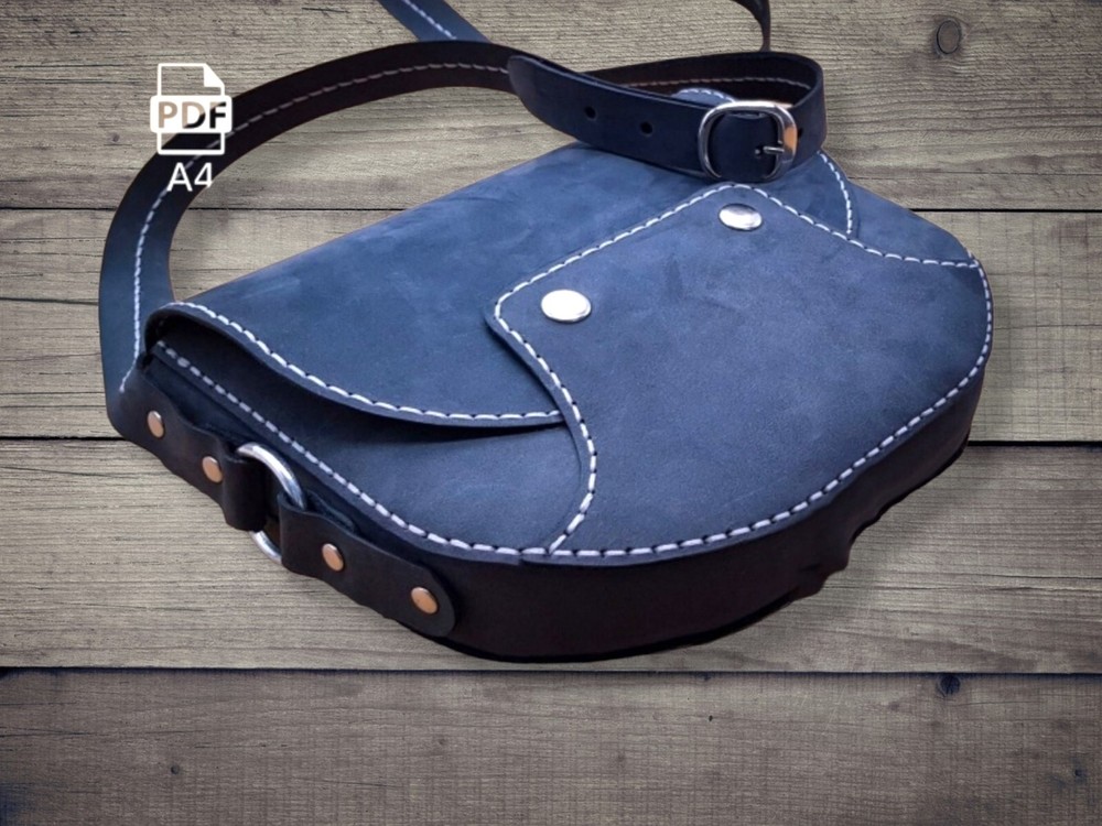 DIGITAL VECTOR FILE, leather bag - Bag 9