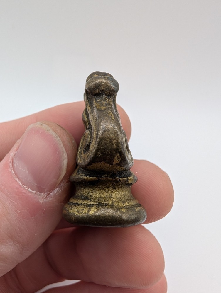 Antique/Vintage Ornate Brass Drop Drawer Pull & Extra Piece Decorative Hardware