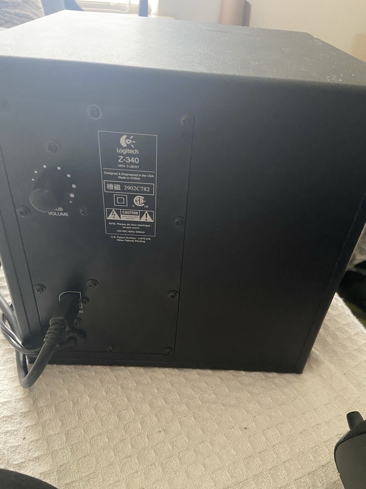 Logitech Z-340 Computer Subwoofer And Speaker System. subwoofer Two satellite Sp