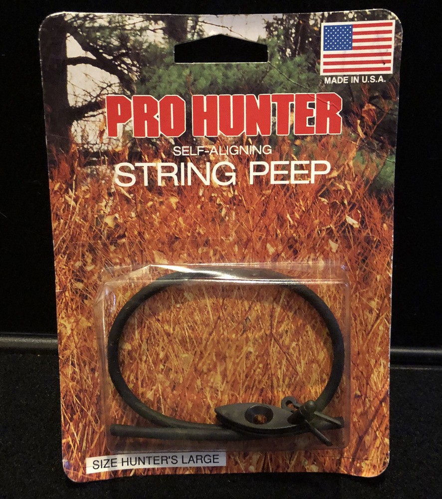Pro-hunter self aligning string peep size large made in USA GWS bow