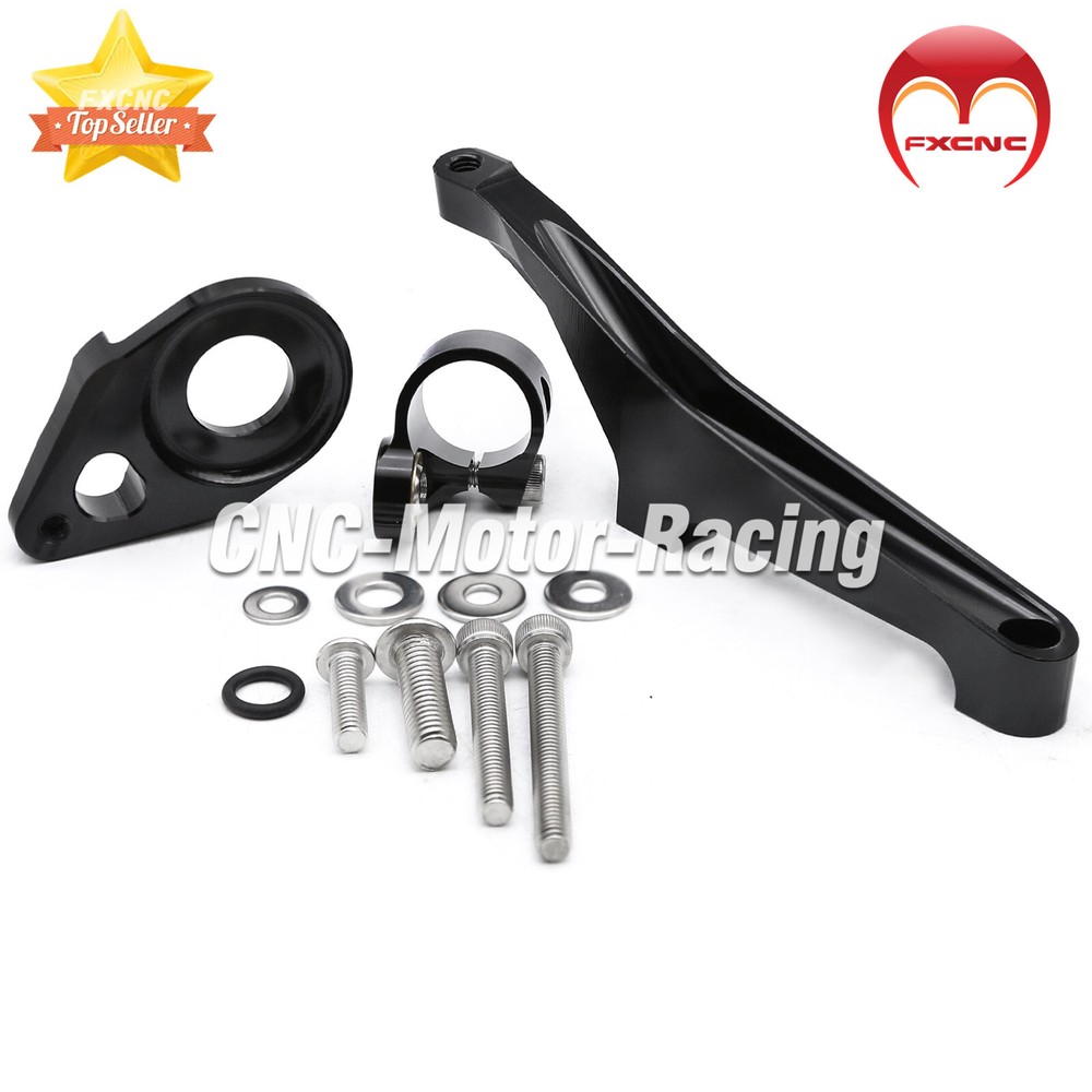 CNC Adjustable Stabilizer Steering Damper Bracket Kit For Suzuki SV650 2016-2024