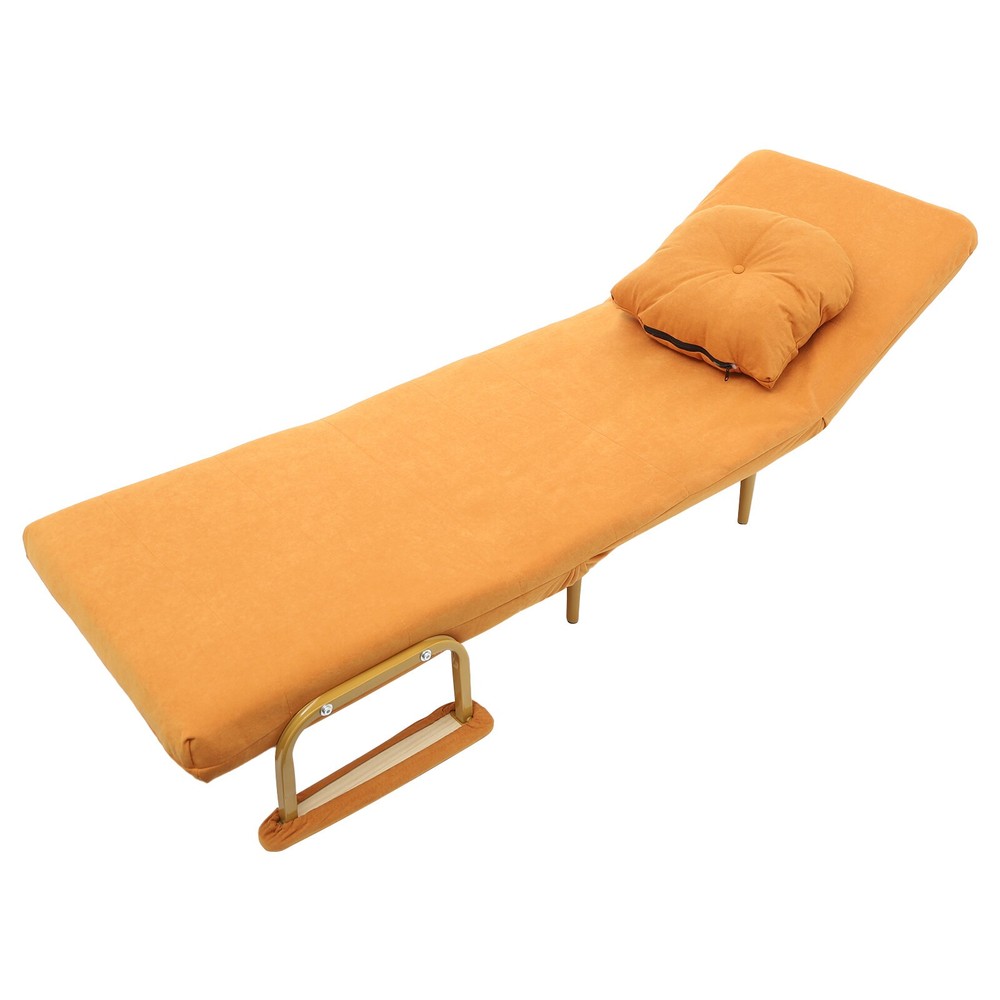 3 IN 1 Convertible Sofa Bed Folding with Pillow & 5-Position Adjustable Backrest