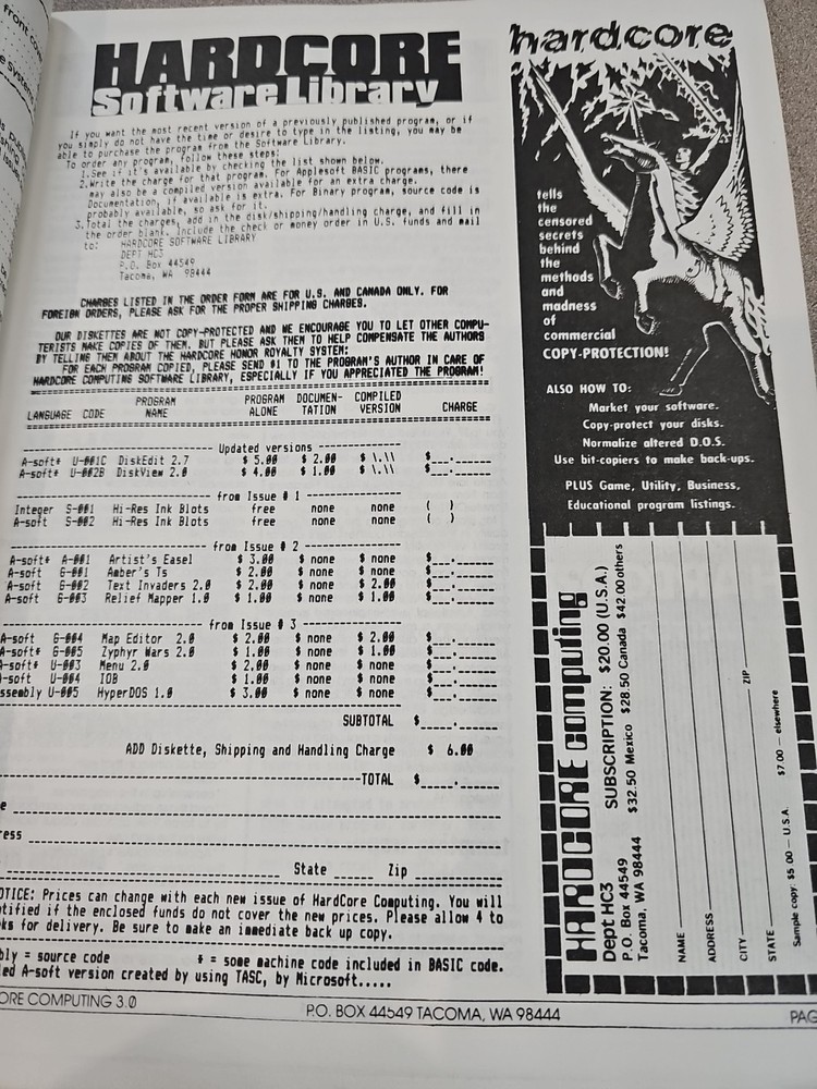 Hardcore Computing Magazine 1982 Apple Computer