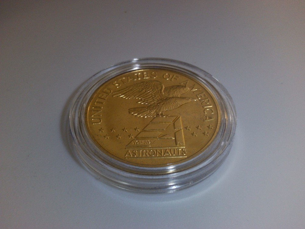NASA Young Astronauts 1988 Liberty Space Shuttle Medallion Bronze
