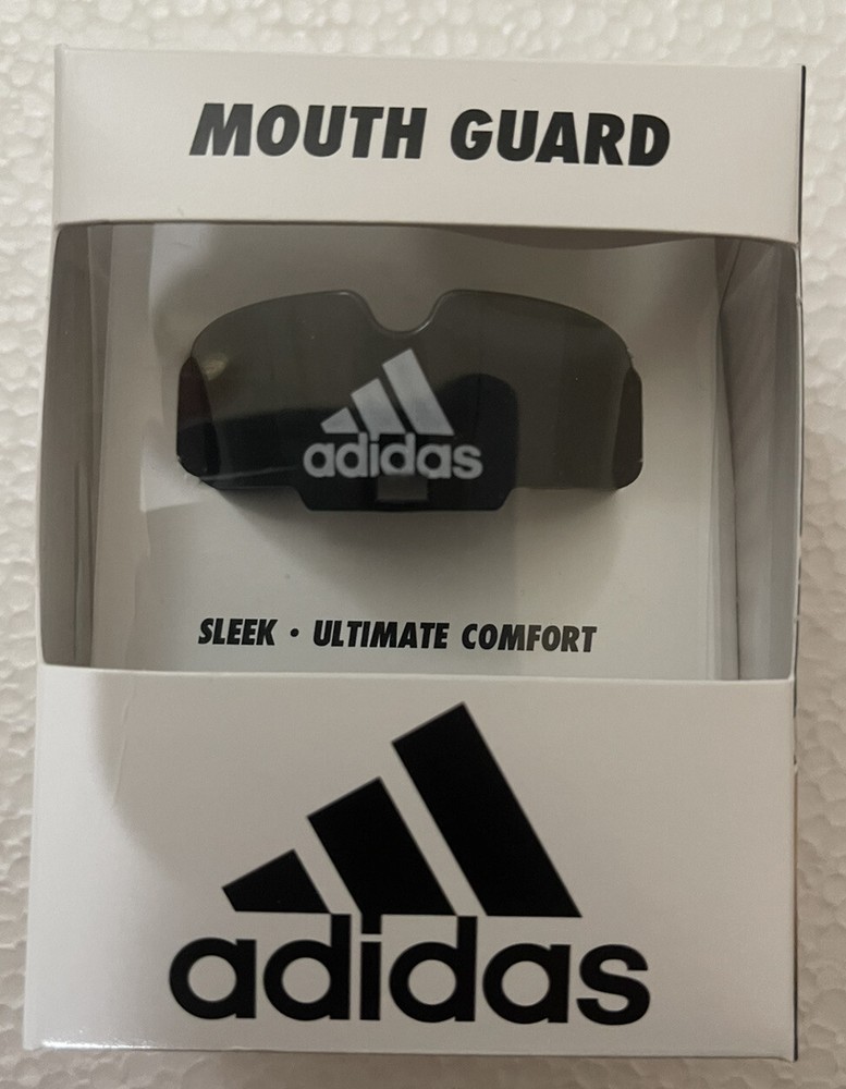Adidas, Mouth Guard ,COLOR BLACK, TETHER INCLUDED