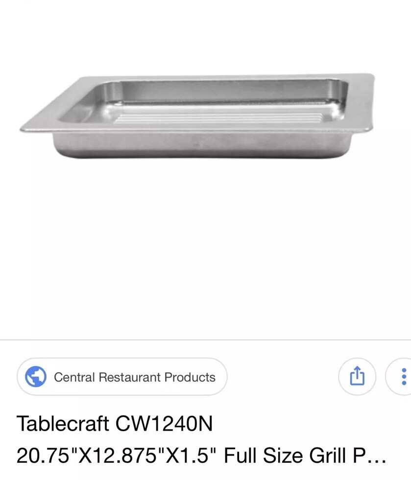 Tablecraft Cw1240 Aluminum Pan