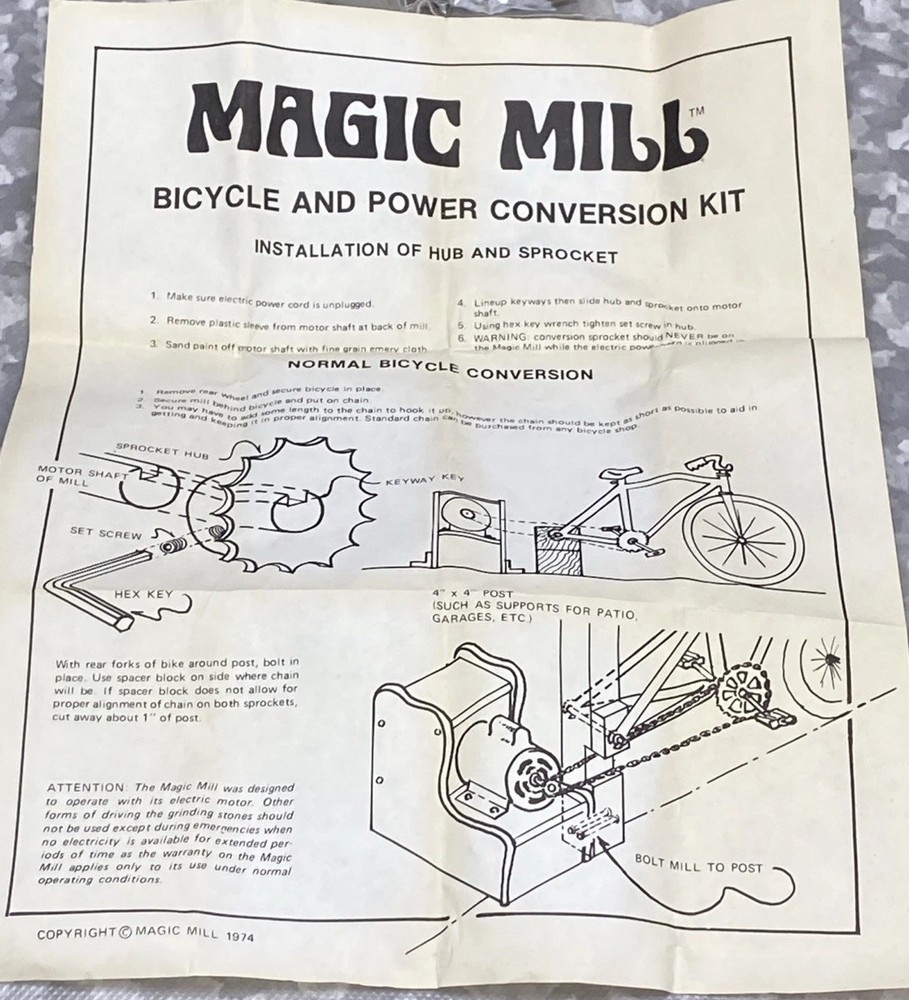 ~Magic Mill Bicycle Power Conversion Sprocket~
