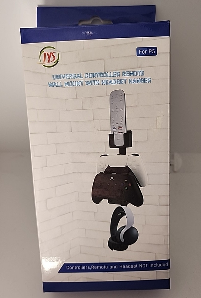 JYS Universal Controller Remote Wall Mount Headset Hanger PS/ Xbox controller