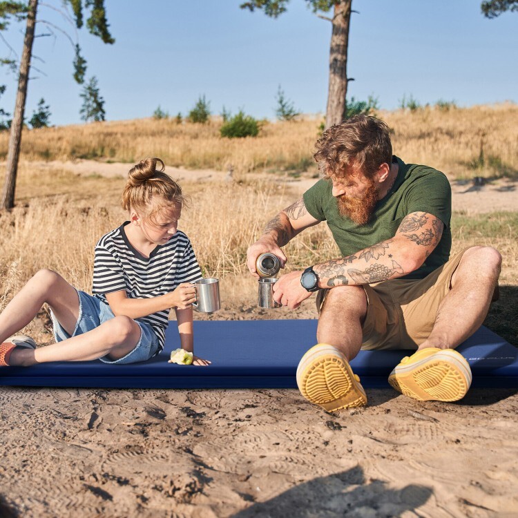 3" Thick Mattress Camping Sleeping Pad Folding Foam Sleeping Cot w/Storage Bag