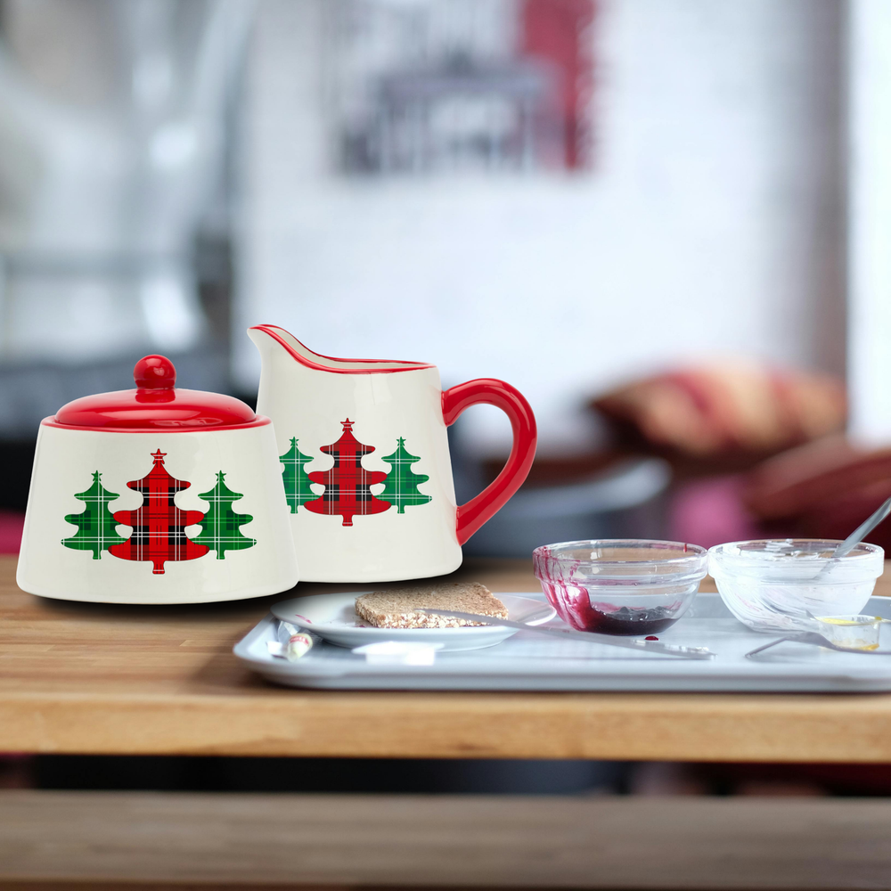 Amici Home Christmas Sugar & Creamer Set
