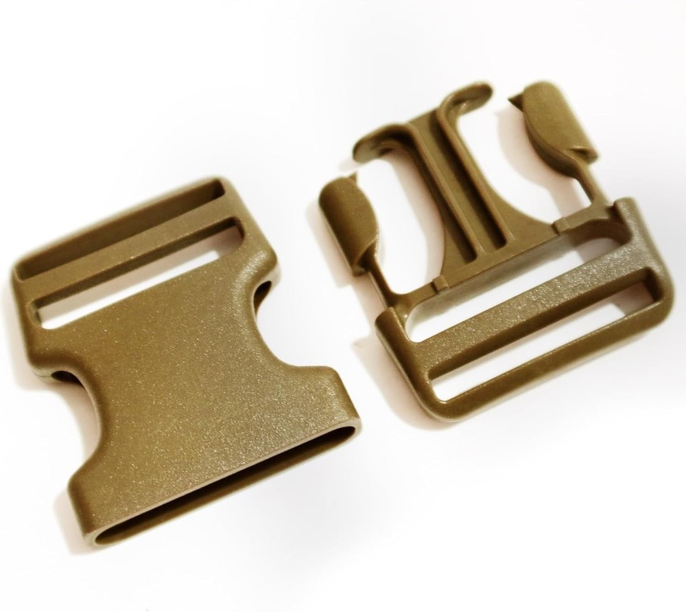 Side Release Plastic Buckle 1.5 Inch for 1.5''(38mm) Webbing, 2 Set Plastic Buck