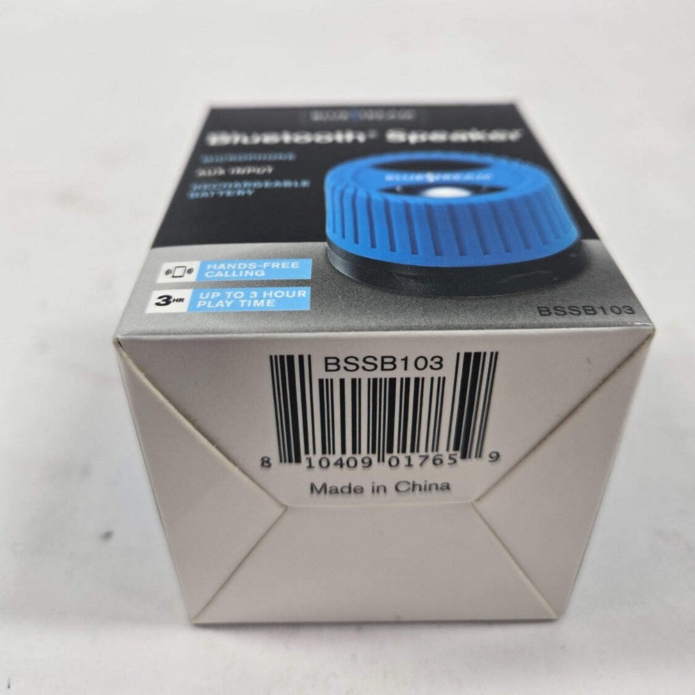 Blue Stream BLUETOOTH SPEAKER Portable Bluetooth Speaker Blue BSSB103