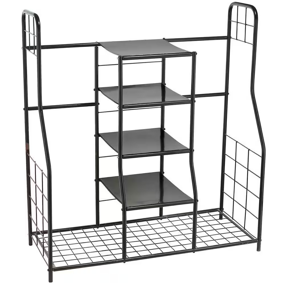 Black Metal Golf Storage Organizer