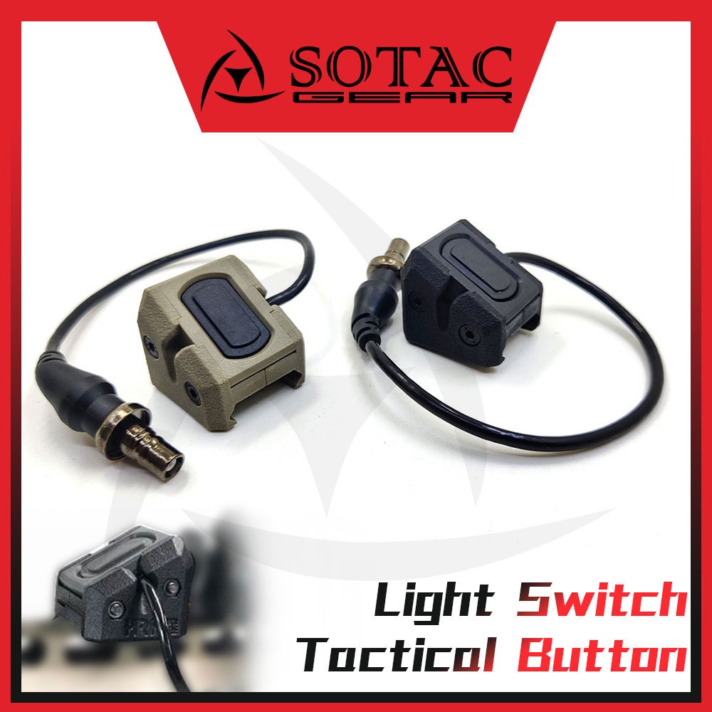 Tactical Remote Pressure Switch for M300 M600 Flashlight Hot Button Mod Button
