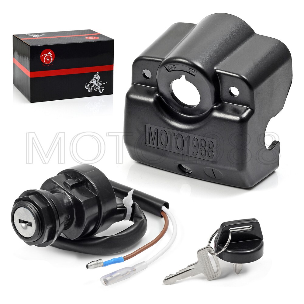For YAMAHA Blaster 200 HANDLE BAR KEY SWITCH MOUNT & Ignition Key Switch 1992-06
