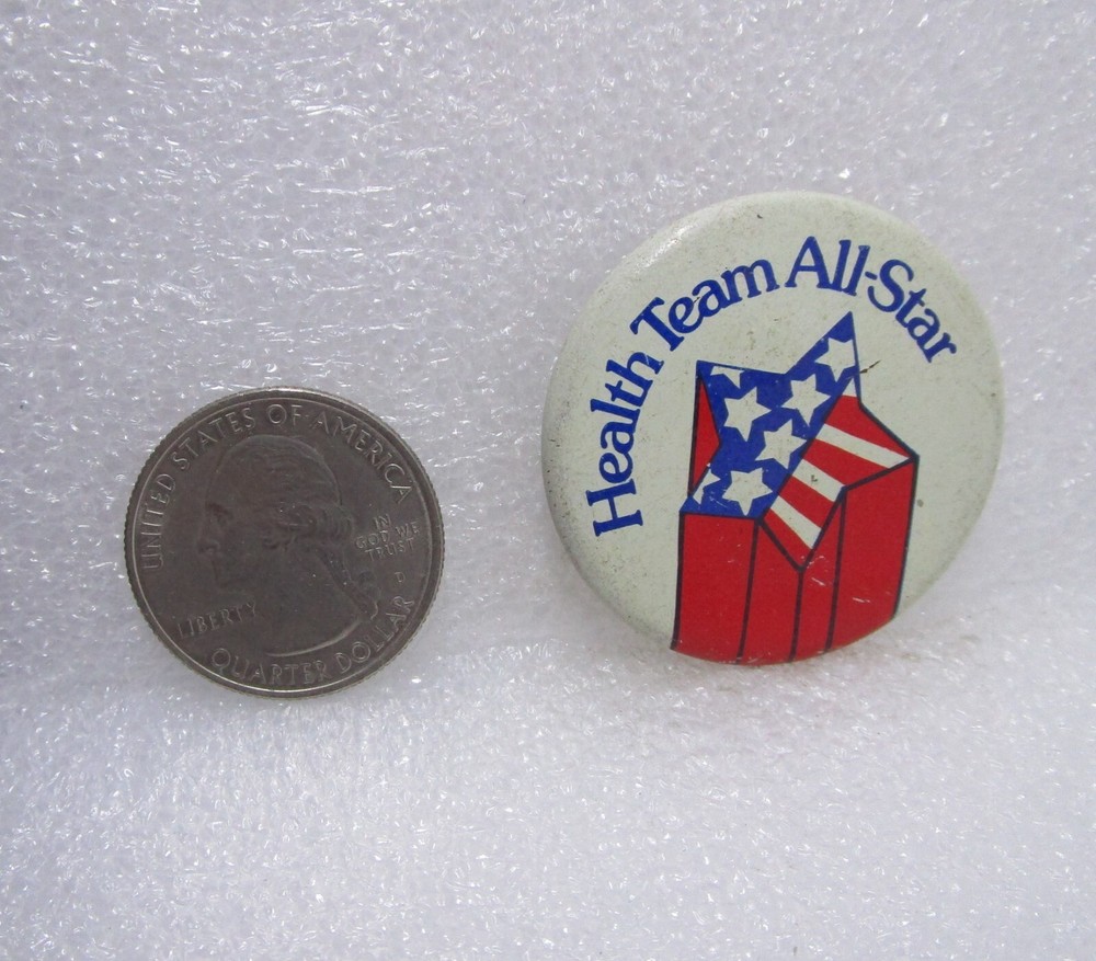 Health Team All-Star Button Pin