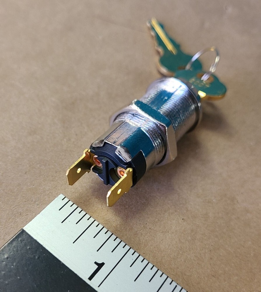 Lock electrical key switch with ( momentary - spring return ) with 2 keys - New