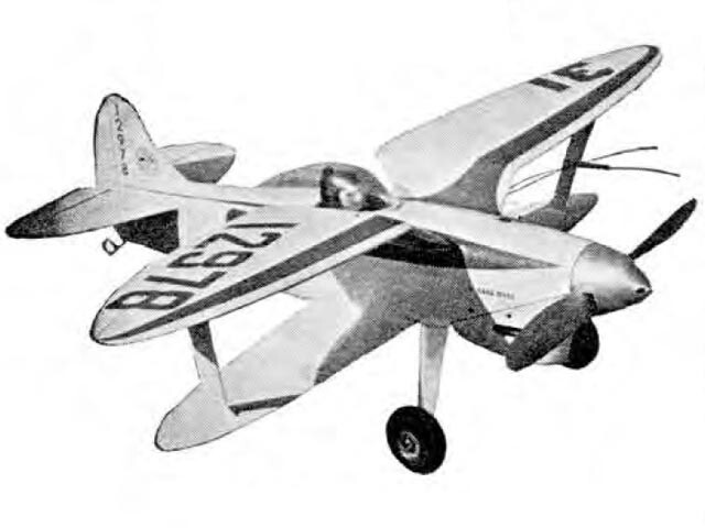 Able Gull Control Line Racer 22" WS Model Airplane Printed Plans & Templates