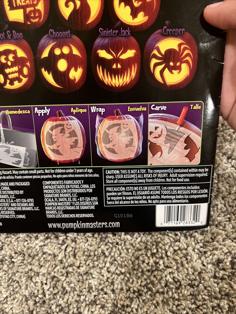 Pumpkin' Masters Carving Kit, 10 Patterns Included- NEW