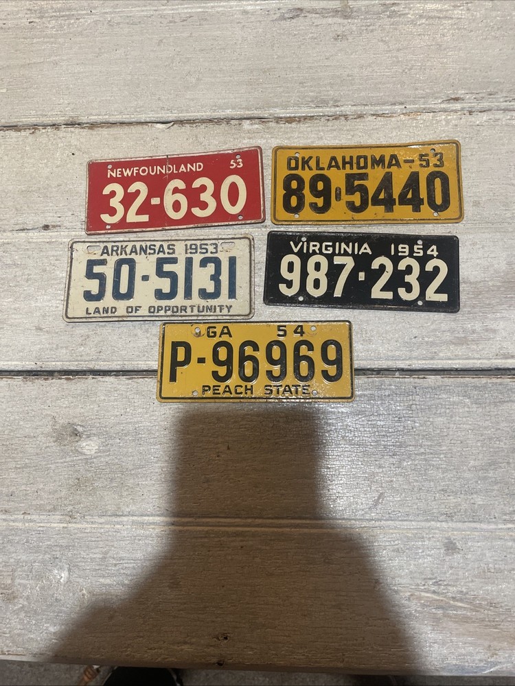 Bicycle License Plate Lot