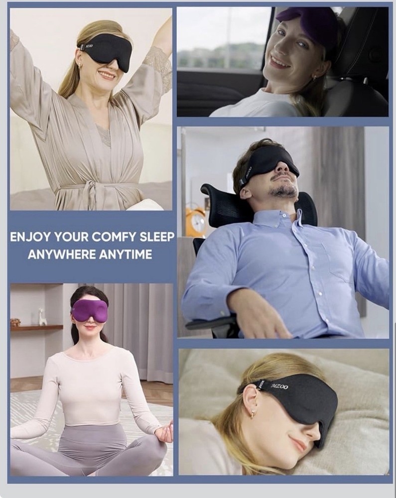 Sleeping Eye Mask Zero Eye Pressure 3D Sleeping Mask Light Blocking Padding