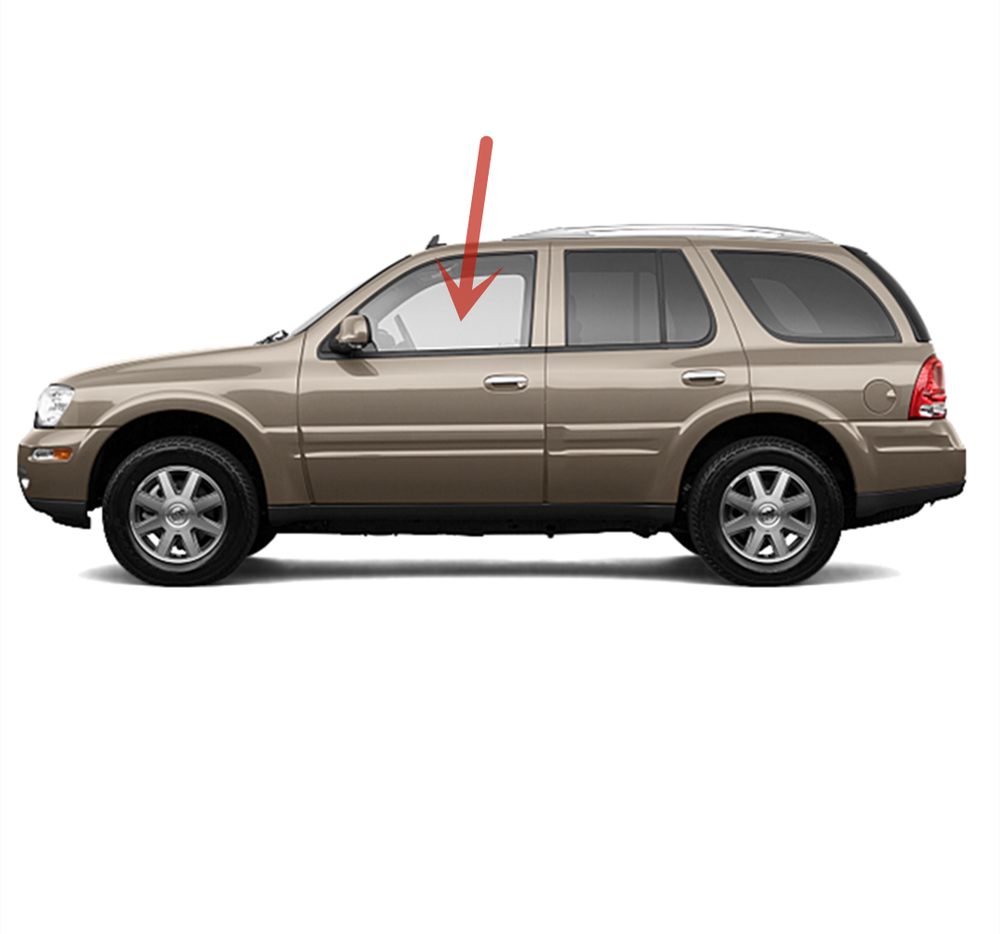 Fits 2004-2007 Buick Rainier Driver Left Side Front Door Window Glass Laminated