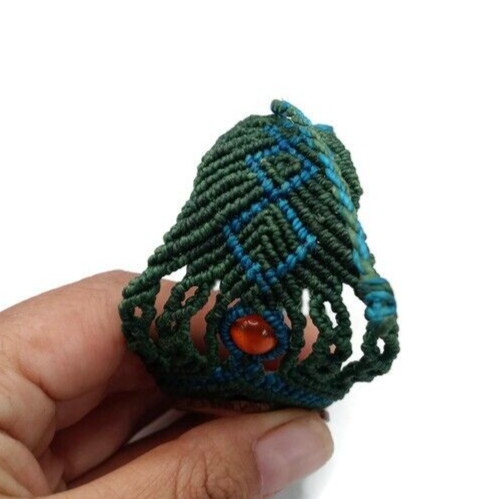 Unisex Bracelet Woven Macrame Thread Water Resistant Cusco