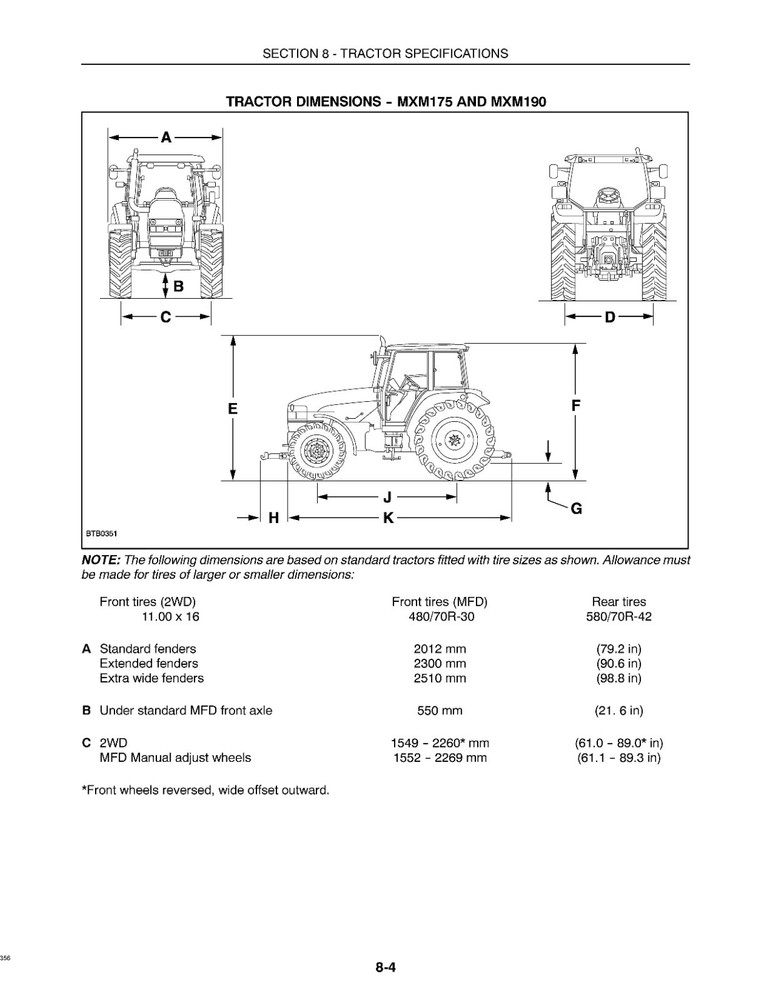 120 130 140 Tractor Operator Maintenance Instruction Manual Case IH MXM