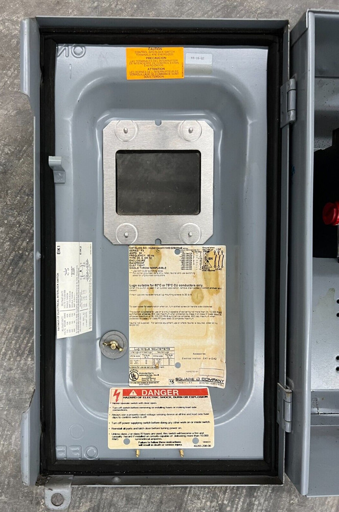 SQUARE D HU3612AWKVWEI2ZB2BA2 SAFETY SWITCH