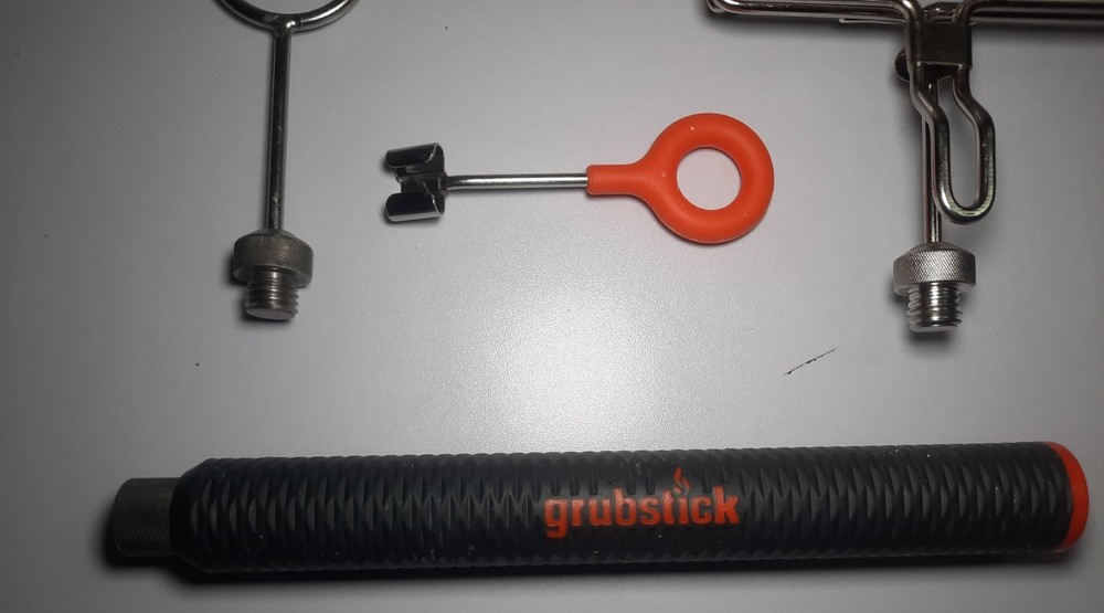Grubstick Fire Camping Cooking Kit Extendable - Multiple Tips - Portable